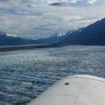 Knik Glacier as seen from Sound Aviation flightseeing plane piloted by Bill Marsan of Anchorage